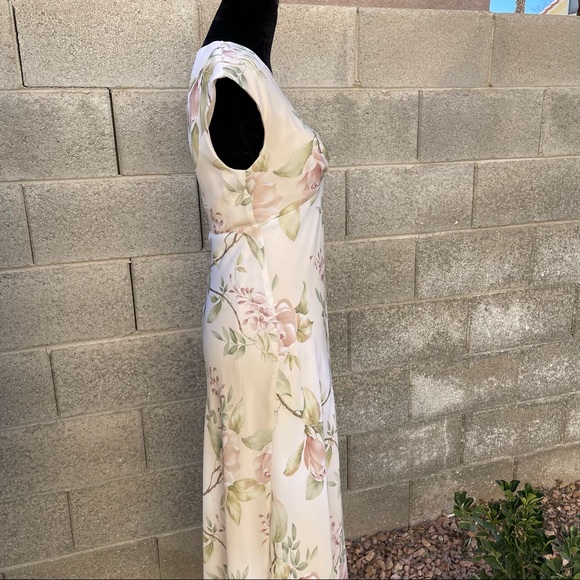 Vintage Kathy Roberts Floral Formal Dress - Picture 9 of 16